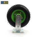 8 inch Heavy duty flat plate directional inflatable caster wheel